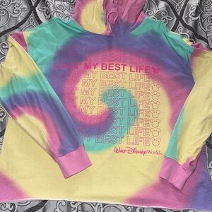 Disney Multicolor crop hoodie